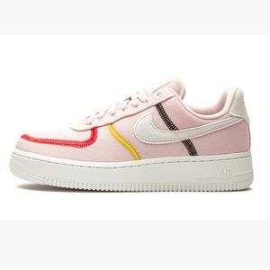 Nike Air Force 1  "07 LX "STITCHED CANVAS - SILTSTONE RED"
